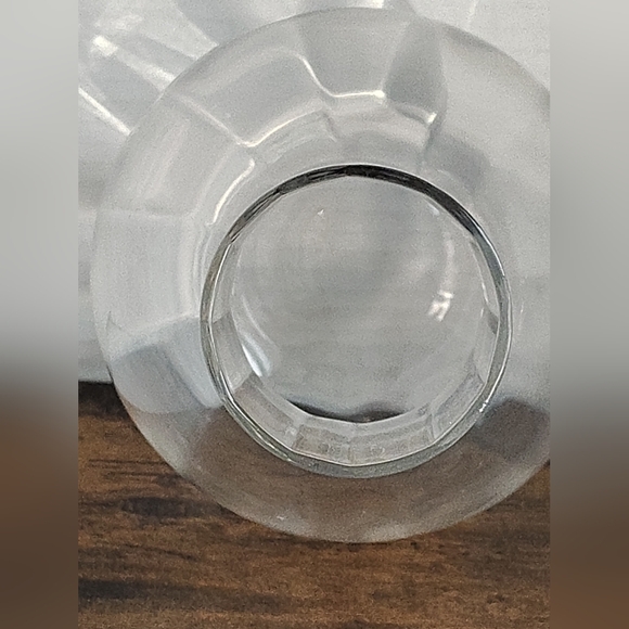 Bedside Carafe Clear Glass Vintage Tumble Up Glass Set Interior Vertical Design - Picture 9 of 17